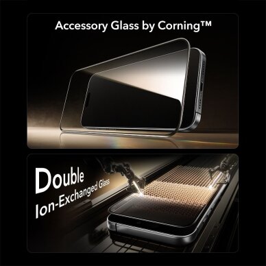 iPhone 16 Pro / 17 ESR UltraFit Armorite Pro grūdintas stiklas – skaidrus 2 iPhone 16 Pro / 17 ESR UltraFit Armorite Pro grūdintas stiklas – skaidrus 2