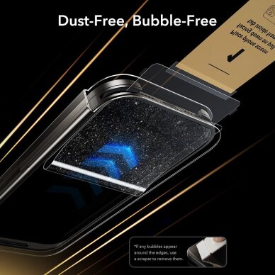 iPhone 16 Pro / 17 ESR UltraFit Armorite Pro grūdintas stiklas – skaidrus 7