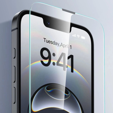 iPhone 13 / 13 Pro / 14 / 16e – ESR UltraFit grūdinto stiklo 2 vnt. rinkinys 3