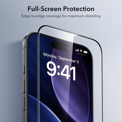 iPhone 17 Air ESR UltraFit grūdintas stiklas, 2 vnt. – skaidrus 4