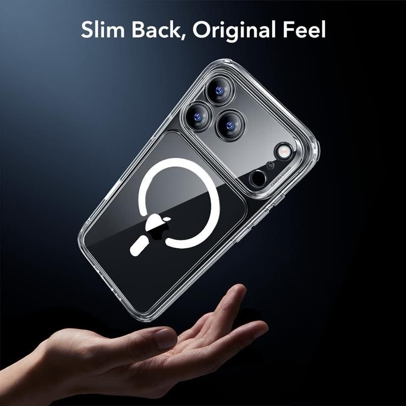 iPhone 17 Pro ESR Classic Hybrid MagSafe + grūdinto stiklo rinkinys – skaidrus 7