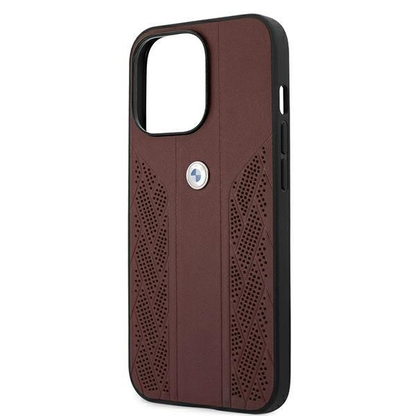 Originalus dėklas BMW Leather Curve iPhone 13 Pro raudonas 5 Originalus dėklas BMW Leather Curve iPhone 13 Pro raudonas 5