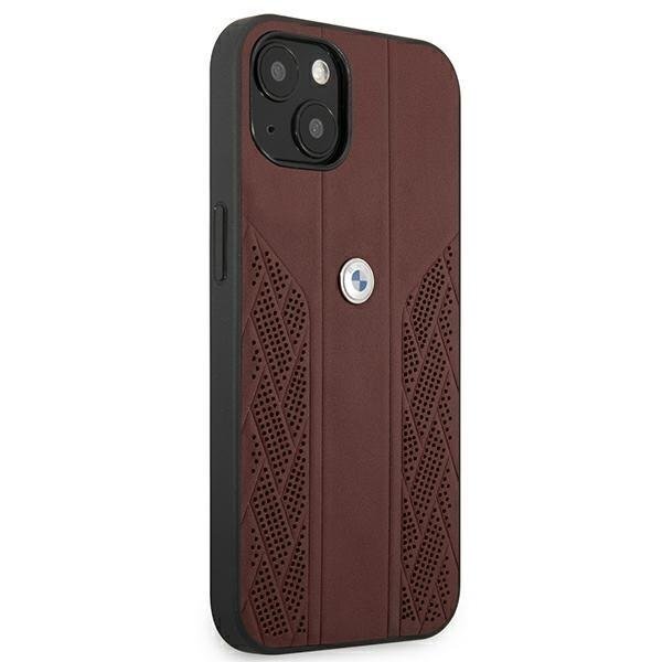 Originalus dėklas BMW BMHCP13SRSPPR Leather Curve Perforate iPhone 13 mini raudonas 2 Originalus dėklas BMW BMHCP13SRSPPR Leather Curve Perforate iPhone 13 mini raudonas 2