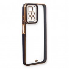Dėklas Fashion Case Xiaomi Redmi Note 11 Pro Juodais, auksiniais kraštais