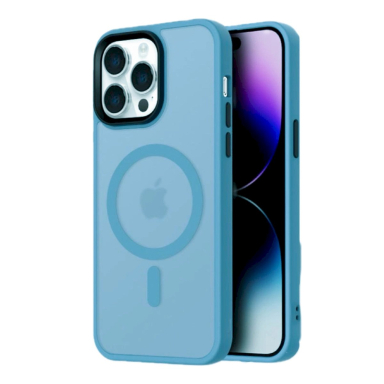 Dėklas Fashion MagSafe iPhone 16 Pro - melsvas Dėklas Fashion MagSafe iPhone 16 Pro - melsvas