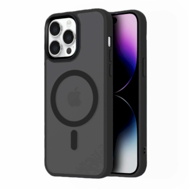 Dėklas Fashion MagSafe iPhone 16 Pro - juodas Dėklas Fashion MagSafe iPhone 16 Pro - juodas