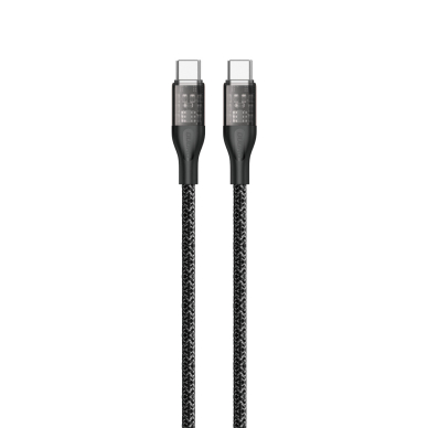 Fast charging cable 120W 1m USB-C - USB-C Dudao L22C - gray Fast charging cable 120W 1m USB-C - USB-C Dudao L22C - gray