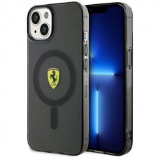 Dėklas Ferrari Translucent Magsafe FEHMP14MURKK iPhone 14 Plus Juodas