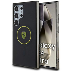 Samsung Galaxy S24 Ultra Ferrari FEHMS24LU3SMY geltonas/geltonas kietas IML Smoked Inner Circle Line MagSafe dėklas