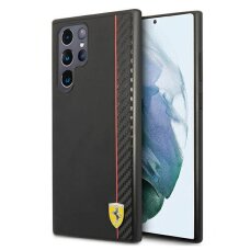 Dėklas Ferrari FESAXHCS22LBK Samsung Galaxy S22 Ultra Juodas