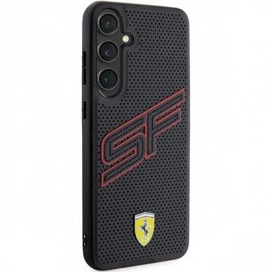 Ferrari Big SF Perforated Dėklas Samsung Galaxy S24 - Juodas 3 Ferrari Big SF Perforated Dėklas Samsung Galaxy S24 - Juodas 3
