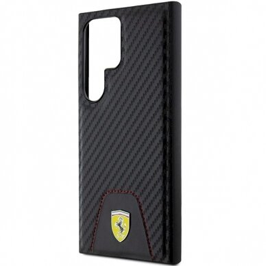 Ferrari Carbon Stitched Bottom Dėklas Samsung Galaxy S24 Ultra - Juodas 5 Ferrari Carbon Stitched Bottom Dėklas Samsung Galaxy S24 Ultra - Juodas 5