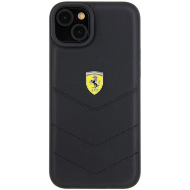 Originalus dėklas Ferrari FEHCP15MRDUK iPhone 15 Plus 6.7 Juodas hardcase Quilted Metal Logo 2 Originalus dėklas Ferrari FEHCP15MRDUK iPhone 15 Plus 6.7 Juodas hardcase Quilted Metal Logo 2