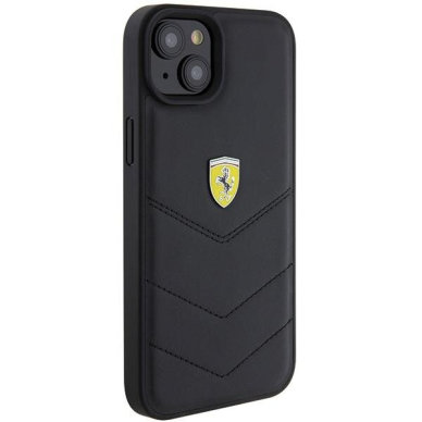 Originalus dėklas Ferrari FEHCP15MRDUK iPhone 15 Plus 6.7 Juodas hardcase Quilted Metal Logo 3 Originalus dėklas Ferrari FEHCP15MRDUK iPhone 15 Plus 6.7 Juodas hardcase Quilted Metal Logo 3