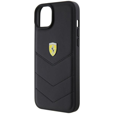Originalus dėklas Ferrari FEHCP15MRDUK iPhone 15 Plus 6.7 Juodas hardcase Quilted Metal Logo 5 Originalus dėklas Ferrari FEHCP15MRDUK iPhone 15 Plus 6.7 Juodas hardcase Quilted Metal Logo 5