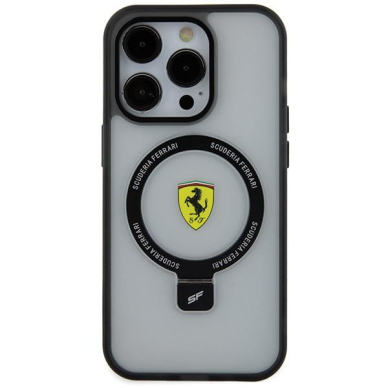 Originalus dėklas Ferrari FEHMP15LUSCAH iPhone 15 Pro 6.1  Permatomas hardcase Ring Stand 2023 Collection MagSafe 2 Originalus dėklas Ferrari FEHMP15LUSCAH iPhone 15 Pro 6.1  Permatomas hardcase Ring Stand 2023 Collection MagSafe 2