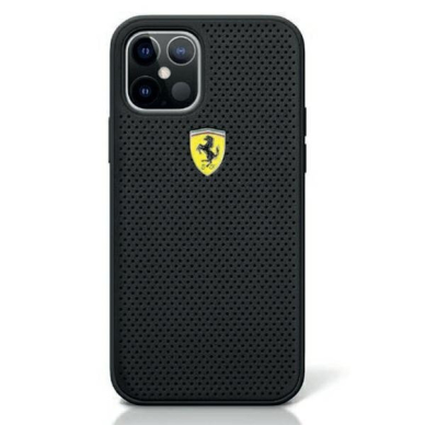Originalus Ferrari Dėklas Fespehcp12Mbk Iphone 12 Pro / Iphone 12 Juodas On Track Perforated Originalus Ferrari Dėklas Fespehcp12Mbk Iphone 12 Pro / Iphone 12 Juodas On Track Perforated