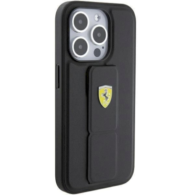 Ferrari Grip Stand Metal Logo case for iPhone 15 Pro Max - black 4 Ferrari Grip Stand Metal Logo case for iPhone 15 Pro Max - black 4