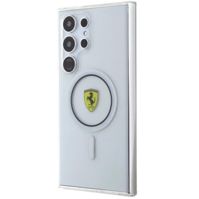 Samsung Galaxy S24 Ultra Dėklas Ferrari IML Transp Inner Circle Line MagSafe – juodas 1