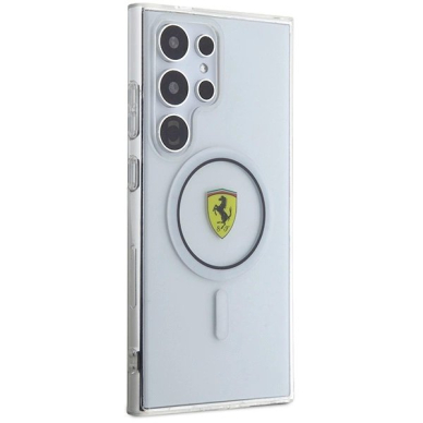 Samsung Galaxy S24 Ultra Dėklas Ferrari IML Transp Inner Circle Line MagSafe – juodas 3