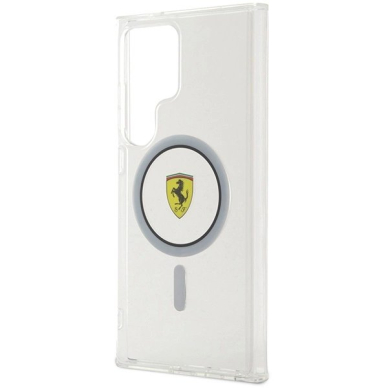 Samsung Galaxy S24 Ultra Dėklas Ferrari IML Transp Inner Circle Line MagSafe – juodas 5