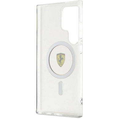 Samsung Galaxy S24 Ultra Dėklas Ferrari IML Transp Inner Circle Line MagSafe – juodas 6