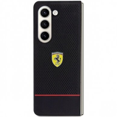 Samsung Galaxy Z Fold 5 Dėklas Ferrari Perforated Line – juodas 1 Samsung Galaxy Z Fold 5 Dėklas Ferrari Perforated Line – juodas 1