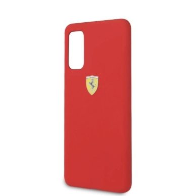 Ferrari Silikoninis Dėklas skirtas Samsung Galaxy S20 - Raudonas 4