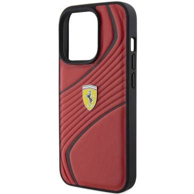 Ferrari Twist Metal Logo case for iPhone 15 Pro - red 5 Ferrari Twist Metal Logo case for iPhone 15 Pro - red 5