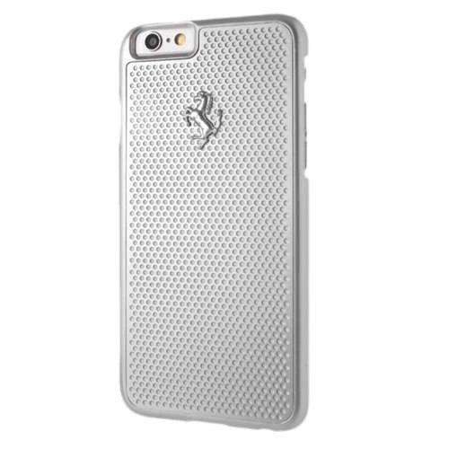 Ferrari Perforated Aluminum Dėklas skirtas iPhone 6 / 6S - Sidabrinis Ferrari Perforated Aluminum Dėklas skirtas iPhone 6 / 6S - Sidabrinis