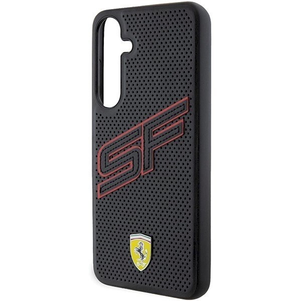 Ferrari Big SF Perforated Dėklas Samsung Galaxy S24 - Juodas 5 Ferrari Big SF Perforated Dėklas Samsung Galaxy S24 - Juodas 5