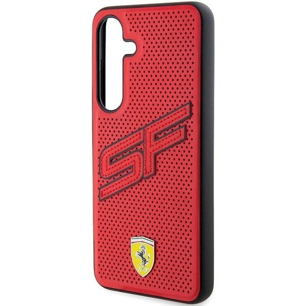 Ferrari Big SF Perforated Dėklas Samsung Galaxy S24 - Raudonas 5 Ferrari Big SF Perforated Dėklas Samsung Galaxy S24 - Raudonas 5