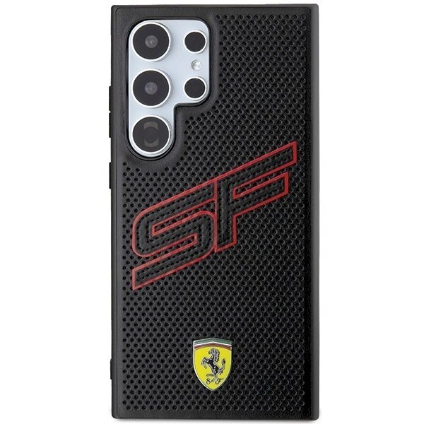 Ferrari Big SF Perforated Dėklas Samsung Galaxy S24 Ultra - Juodas 2 Ferrari Big SF Perforated Dėklas Samsung Galaxy S24 Ultra - Juodas 2