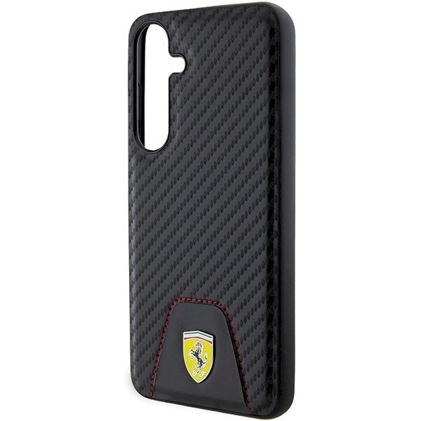 Ferrari Carbon Stitched Bottom Dėklas Samsung Galaxy S24+ - Juodas 5 Ferrari Carbon Stitched Bottom Dėklas Samsung Galaxy S24+ - Juodas 5