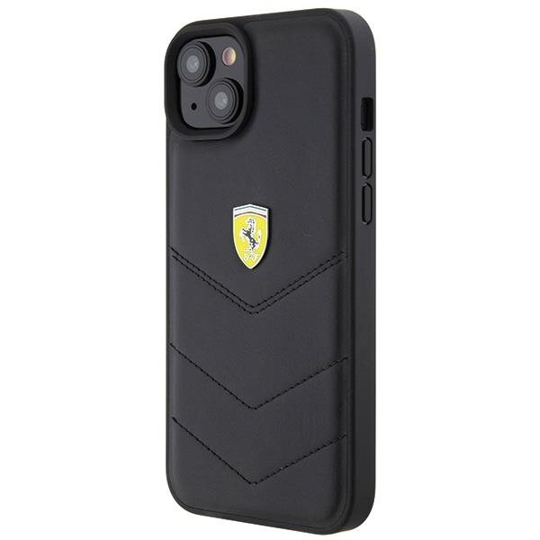 Originalus dėklas Ferrari FEHCP15MRDUK iPhone 15 Plus 6.7 Juodas hardcase Quilted Metal Logo 1 Originalus dėklas Ferrari FEHCP15MRDUK iPhone 15 Plus 6.7 Juodas hardcase Quilted Metal Logo 1