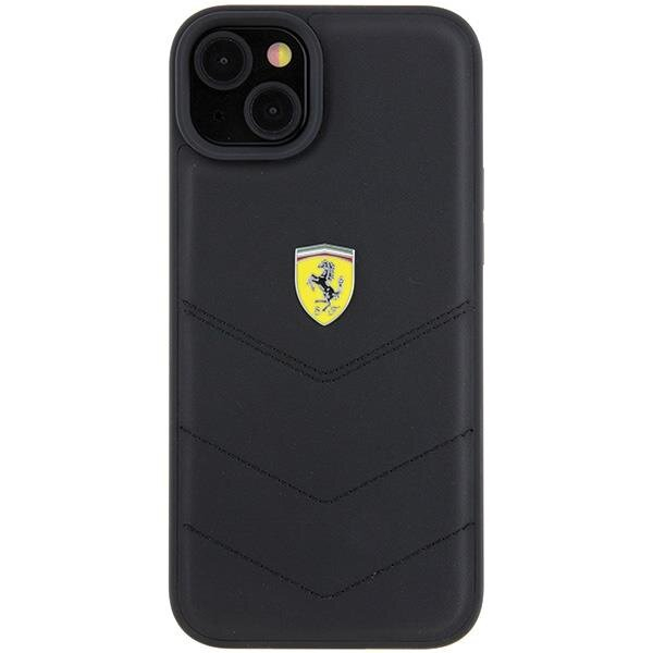 Originalus dėklas Ferrari FEHCP15MRDUK iPhone 15 Plus 6.7 Juodas hardcase Quilted Metal Logo 2 Originalus dėklas Ferrari FEHCP15MRDUK iPhone 15 Plus 6.7 Juodas hardcase Quilted Metal Logo 2