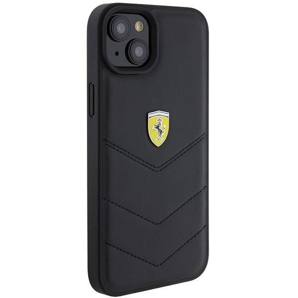 Originalus dėklas Ferrari FEHCP15MRDUK iPhone 15 Plus 6.7 Juodas hardcase Quilted Metal Logo 3 Originalus dėklas Ferrari FEHCP15MRDUK iPhone 15 Plus 6.7 Juodas hardcase Quilted Metal Logo 3