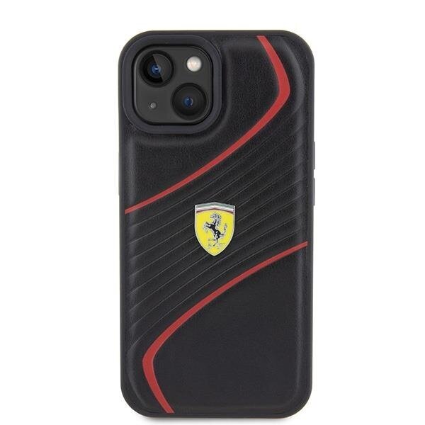 Originalus dėklas Ferrari FEHCP15SPTWK iPhone 15 6.1  Juodas hardcase Twist Metal Logo 2 Originalus dėklas Ferrari FEHCP15SPTWK iPhone 15 6.1  Juodas hardcase Twist Metal Logo 2