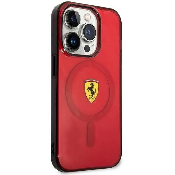 Dėklas Ferrari Translucent Magsafe FEHMP14XURKR iPhone 14 Pro Max Raudonas 3 Dėklas Ferrari Translucent Magsafe FEHMP14XURKR iPhone 14 Pro Max Raudonas 3