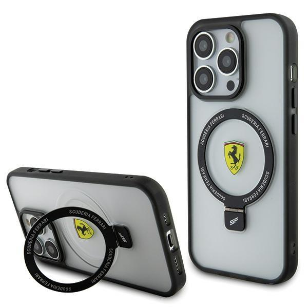 Originalus dėklas Ferrari FEHMP15LUSCAH iPhone 15 Pro 6.1  Permatomas hardcase Ring Stand 2023 Collection MagSafe Originalus dėklas Ferrari FEHMP15LUSCAH iPhone 15 Pro 6.1  Permatomas hardcase Ring Stand 2023 Collection MagSafe