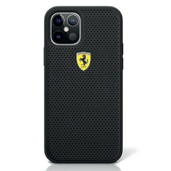 Originalus Ferrari Dėklas Fespehcp12Mbk Iphone 12 Pro / Iphone 12 Juodas On Track Perforated Originalus Ferrari Dėklas Fespehcp12Mbk Iphone 12 Pro / Iphone 12 Juodas On Track Perforated