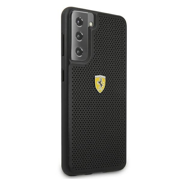 Originalus Ferrari dėklas FESPEHCS21MBK S21+ G996 juodas On Track Perforated 3 Originalus Ferrari dėklas FESPEHCS21MBK S21+ G996 juodas On Track Perforated 3