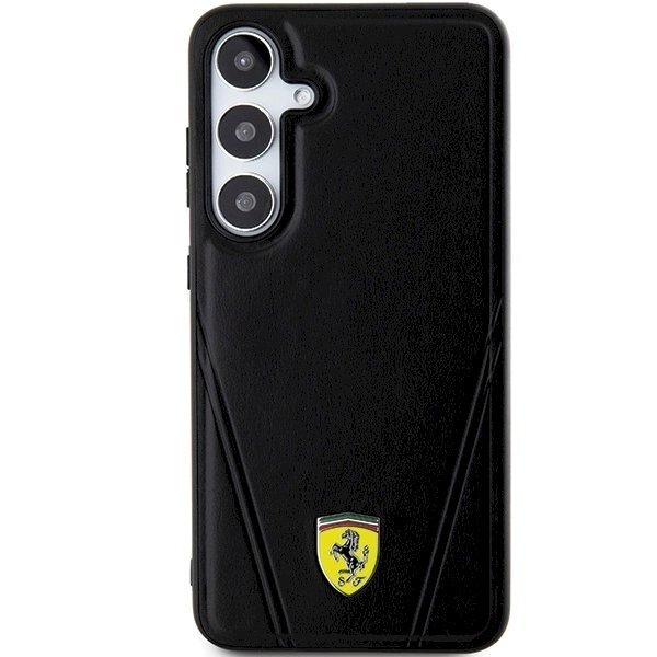 Ferrari Hot Stamp V Lines MagSafe Dėklas Samsung Galaxy S24 - Juodas 2 Ferrari Hot Stamp V Lines MagSafe Dėklas Samsung Galaxy S24 - Juodas 2