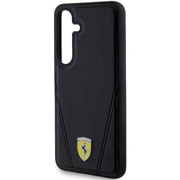 Ferrari Hot Stamp V Lines MagSafe Dėklas Samsung Galaxy S24 - Juodas 5 Ferrari Hot Stamp V Lines MagSafe Dėklas Samsung Galaxy S24 - Juodas 5