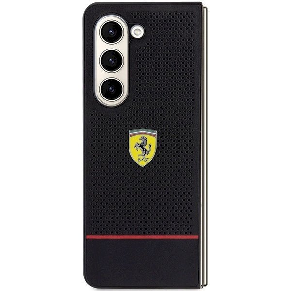 Samsung Galaxy Z Fold 5 Dėklas Ferrari Perforated Line – juodas 1