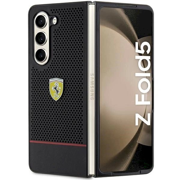 Samsung Galaxy Z Fold 5 Dėklas Ferrari Perforated Line – juodas