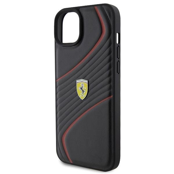 Ferrari Twist Metal Logo case for iPhone 15 Plus - black 5 Ferrari Twist Metal Logo case for iPhone 15 Plus - black 5
