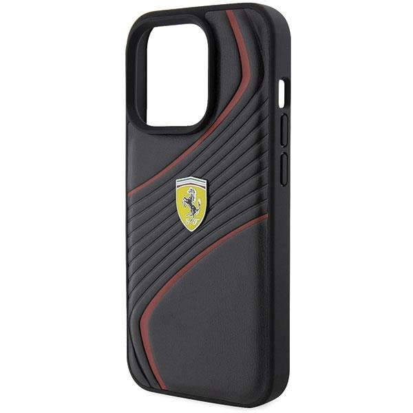 Ferrari Twist Metal Logo case for iPhone 15 Pro - black 5 Ferrari Twist Metal Logo case for iPhone 15 Pro - black 5