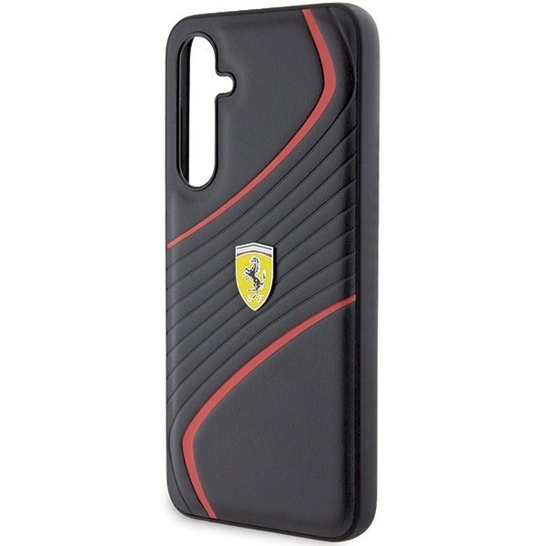 Samsung Galaxy S23 FE Dėklas Ferrari Twist Metal Logo – juodas 4 Samsung Galaxy S23 FE Dėklas Ferrari Twist Metal Logo – juodas 4