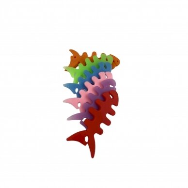 Fish-shaped headphone Kabelis wrap - Rožinis 5 Fish-shaped headphone Kabelis wrap - Rožinis 5
